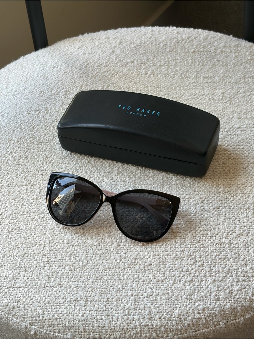 Ted Baker Black & Pink Cat Eye Sunglasses